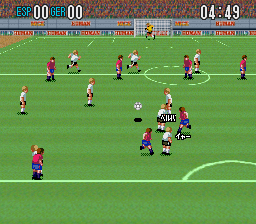 Super Formation Soccer II (Japan) In game screenshot